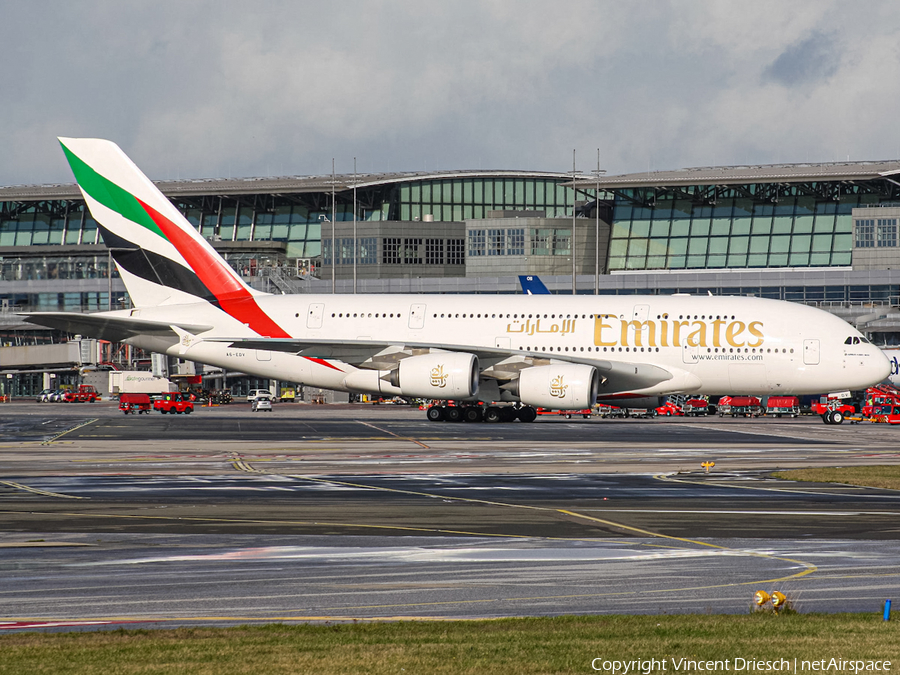 Emirates Airbus A380-861 (A6-EDV) | Photo 529635