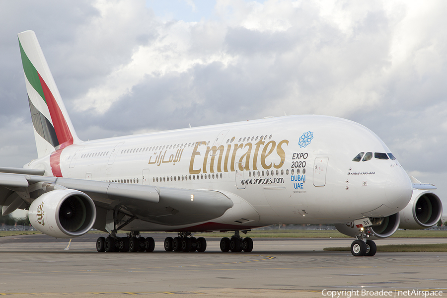 Emirates Airbus A380-861 (A6-EDV) | Photo 28966