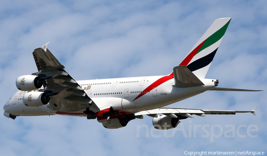 Emirates Airbus A380-861 (A6-EDV) | Photo 325563