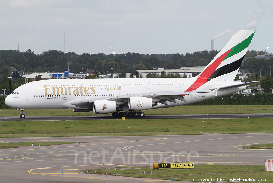 Emirates Airbus A380-861 (A6-EDW) | Photo 384829