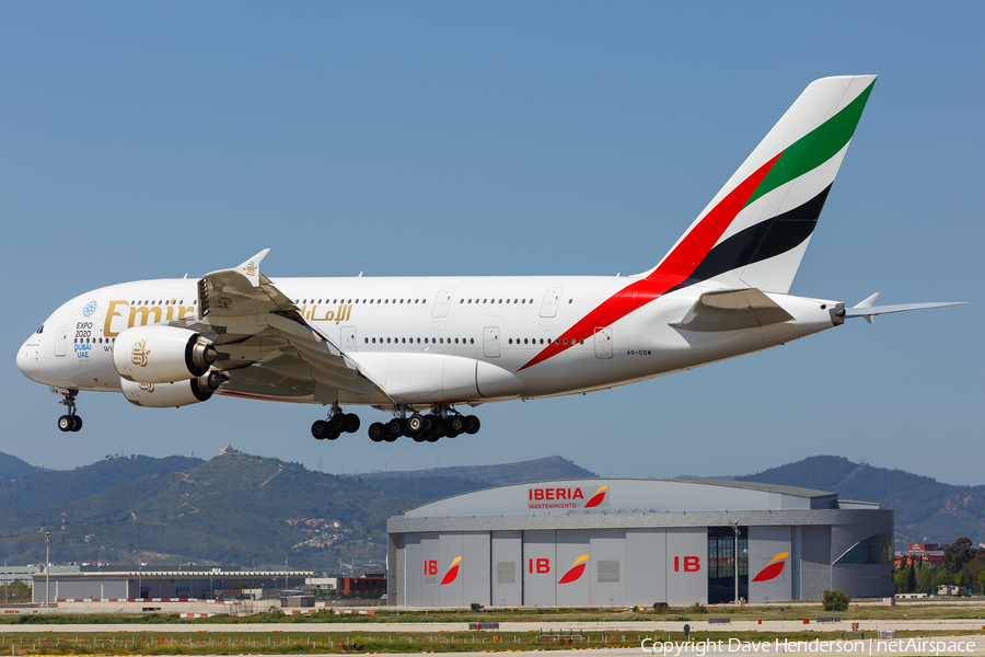 Emirates Airbus A380-861 (A6-EDW) | Photo 157609