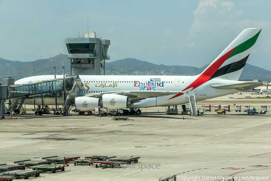 Emirates Airbus A380-861 (A6-EDW) | Photo 92593