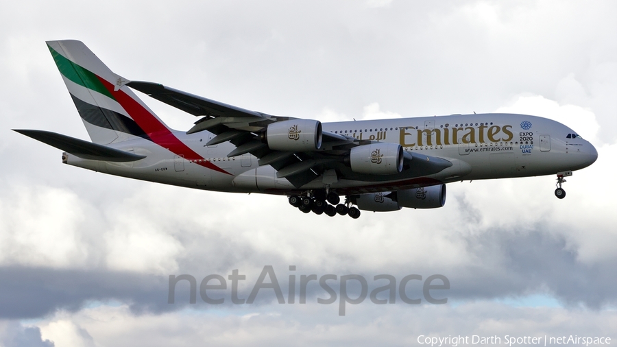 Emirates Airbus A380-861 (A6-EDW) | Photo 181402