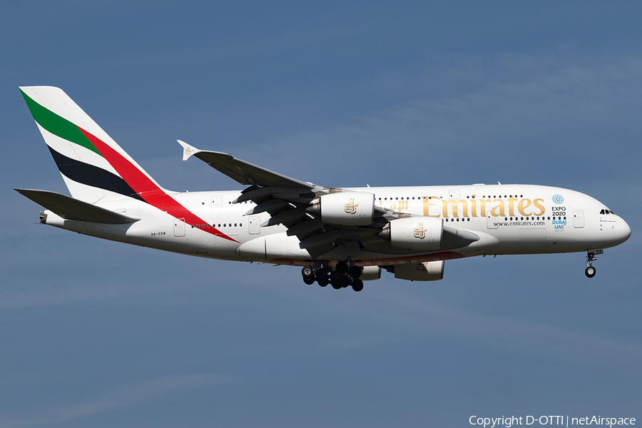 Emirates Airbus A380-861 (A6-EDW) | Photo 154064