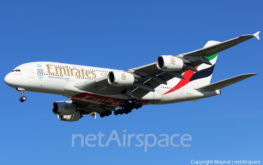 Emirates Airbus A380-861 (A6-EDX) | Photo 137985