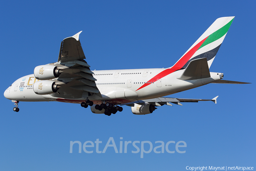 Emirates Airbus A380-861 (A6-EDX) | Photo 240980