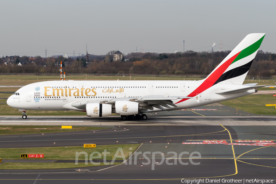 Emirates Airbus A380-861 (A6-EDX) | Photo 198342