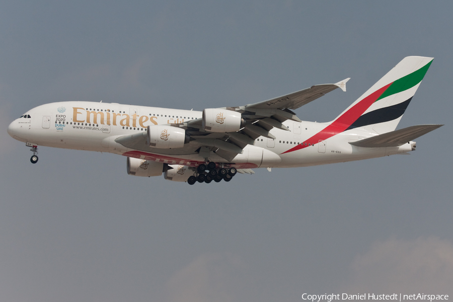Emirates Airbus A380-861 (A6-EDX) | Photo 417912