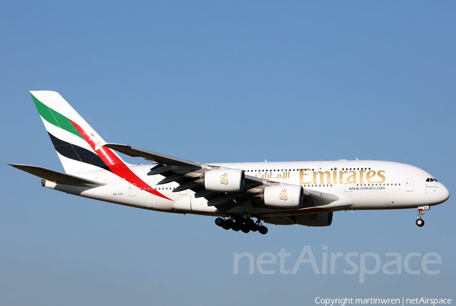 Emirates Airbus A380-861 (A6-EDX) | Photo 281269