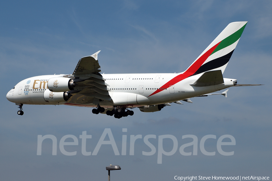 Emirates Airbus A380-861 (A6-EDX) | Photo 78955