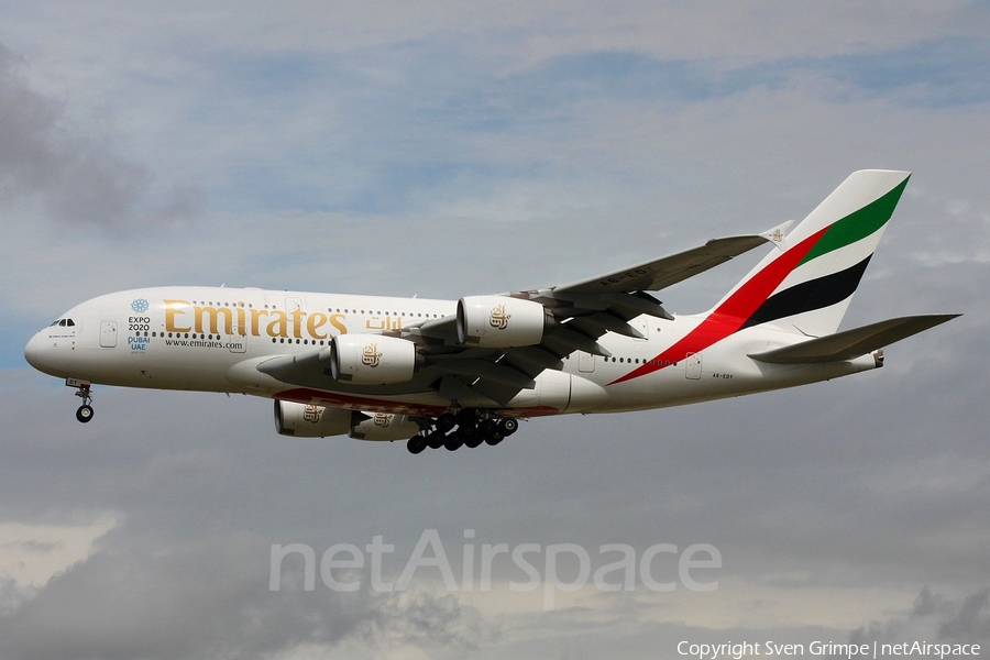 Emirates Airbus A380-861 (A6-EDY) | Photo 113248