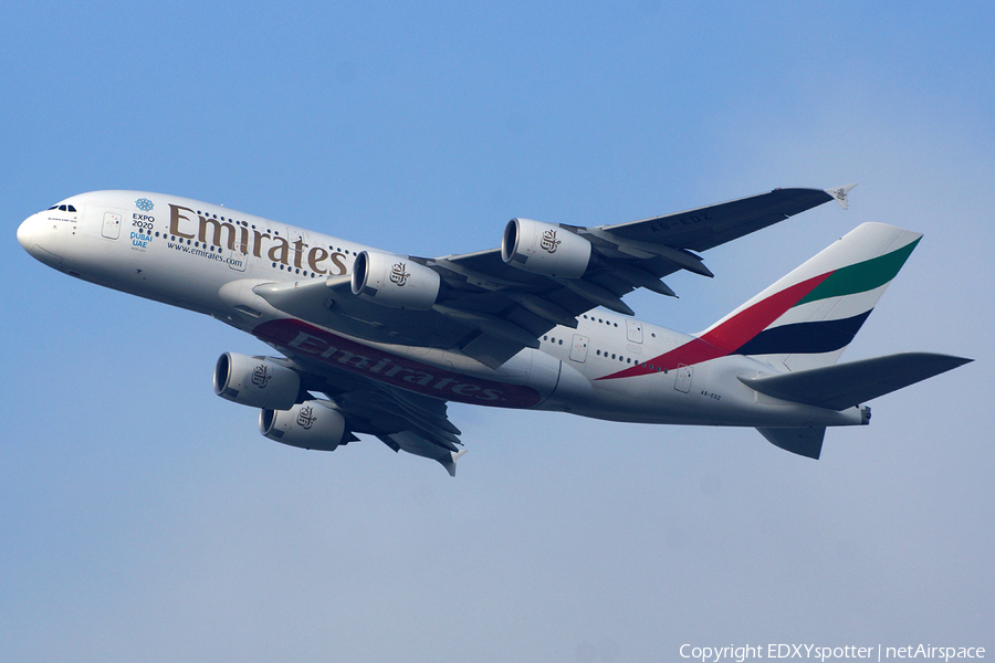 Emirates Airbus A380-861 (A6-EDZ) | Photo 382800
