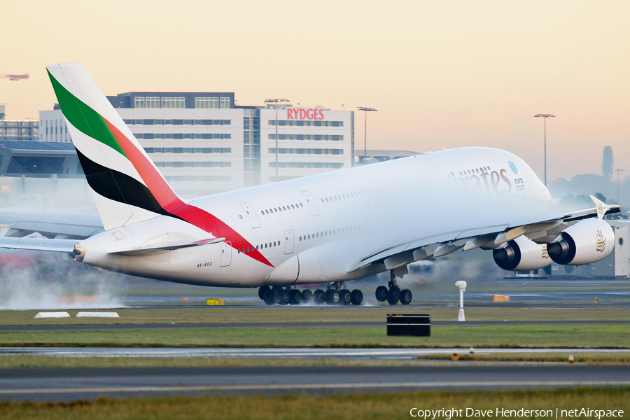 Emirates Airbus A380-861 (A6-EDZ) | Photo 56927