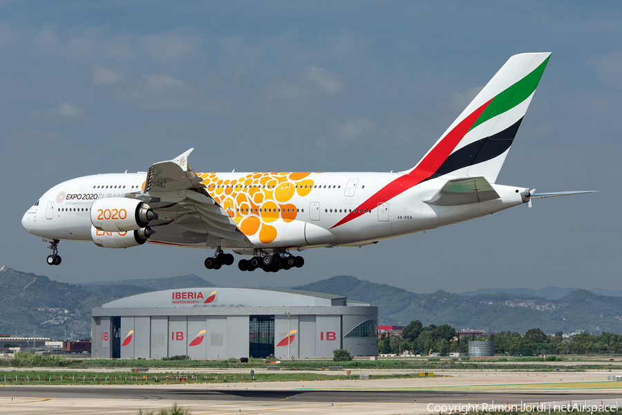 Emirates Airbus A380-861 (A6-EEA) | Photo 346221