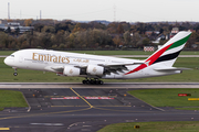 Emirates Airbus A380-861 (A6-EEA) at  Dusseldorf - International, Germany