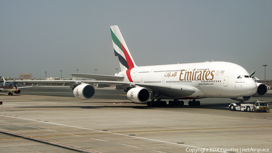 Emirates Airbus A380-861 (A6-EEA) | Photo 280830