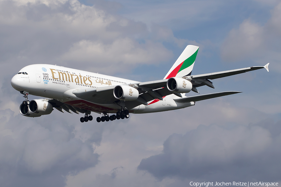Emirates Airbus A380-861 (A6-EEA) | Photo 85661