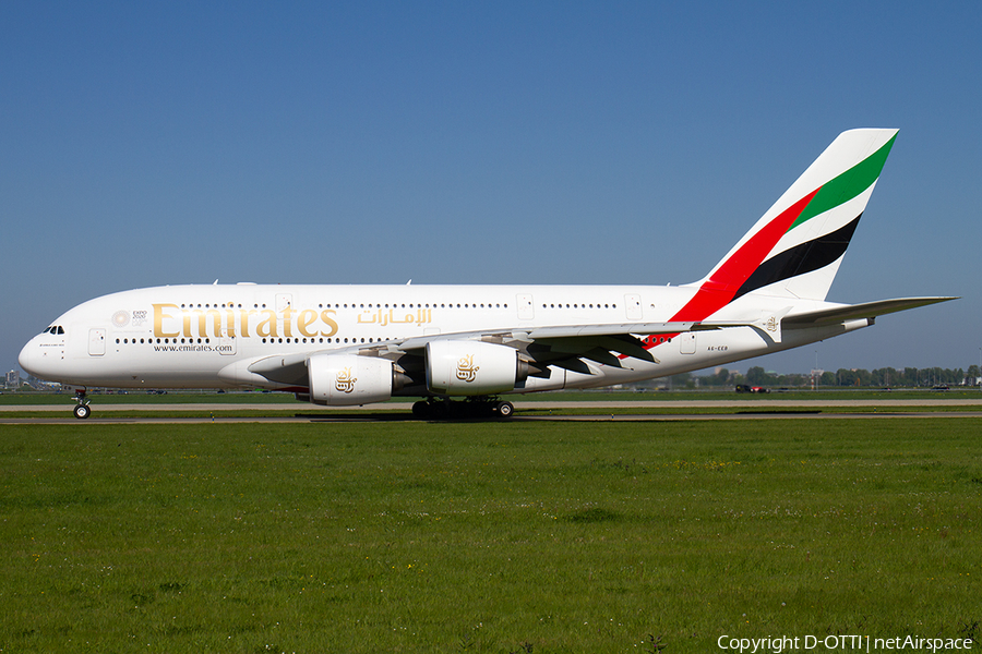 Emirates Airbus A380-861 (A6-EEB) | Photo 243421