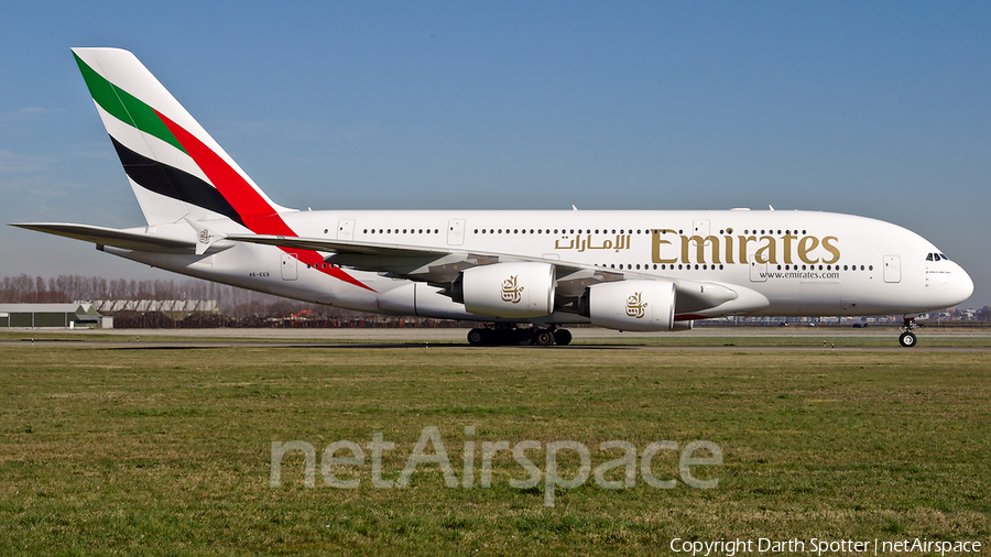 Emirates Airbus A380-861 (A6-EEB) | Photo 357927