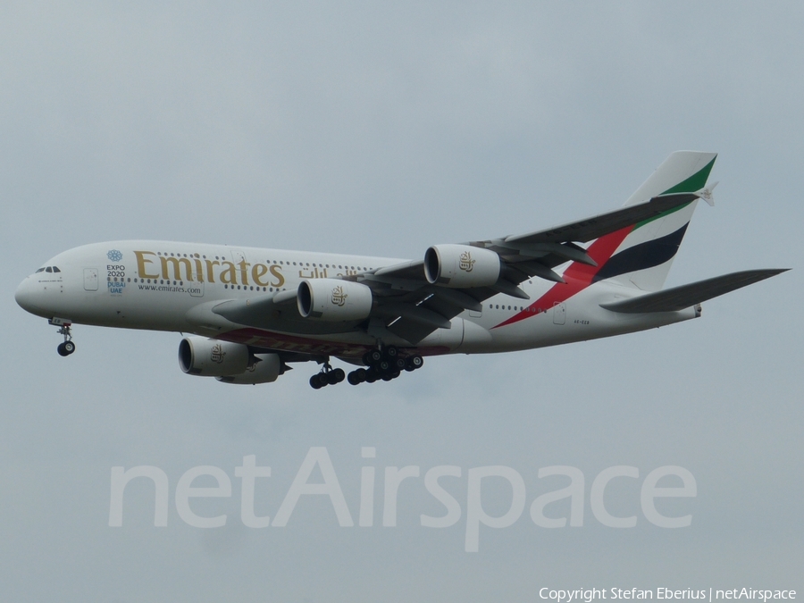 Emirates Airbus A380-861 (A6-EEB) | Photo 127810