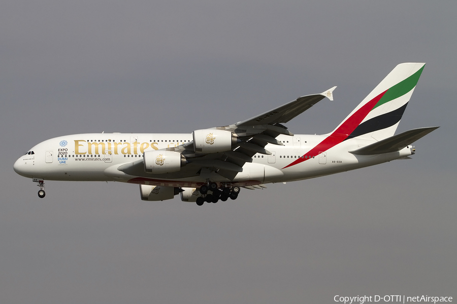 Emirates Airbus A380-861 (A6-EEB) | Photo 407079