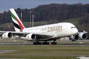 Emirates Airbus A380-861 (A6-EEB) at  Zurich - Kloten, Switzerland