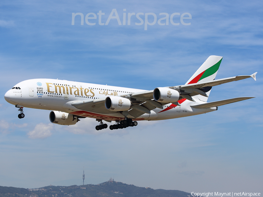 Emirates Airbus A380-861 (A6-EEC) | Photo 318269