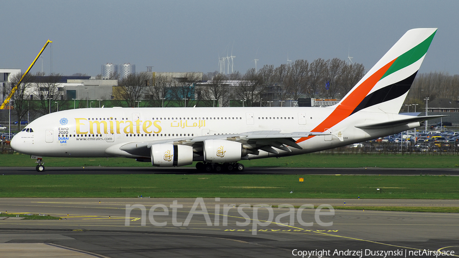 Emirates Airbus A380-861 (A6-EED) | Photo 188636