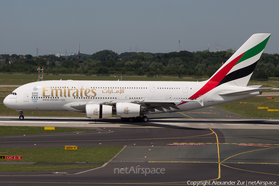 Emirates Airbus A380-861 (A6-EED) | Photo 104057