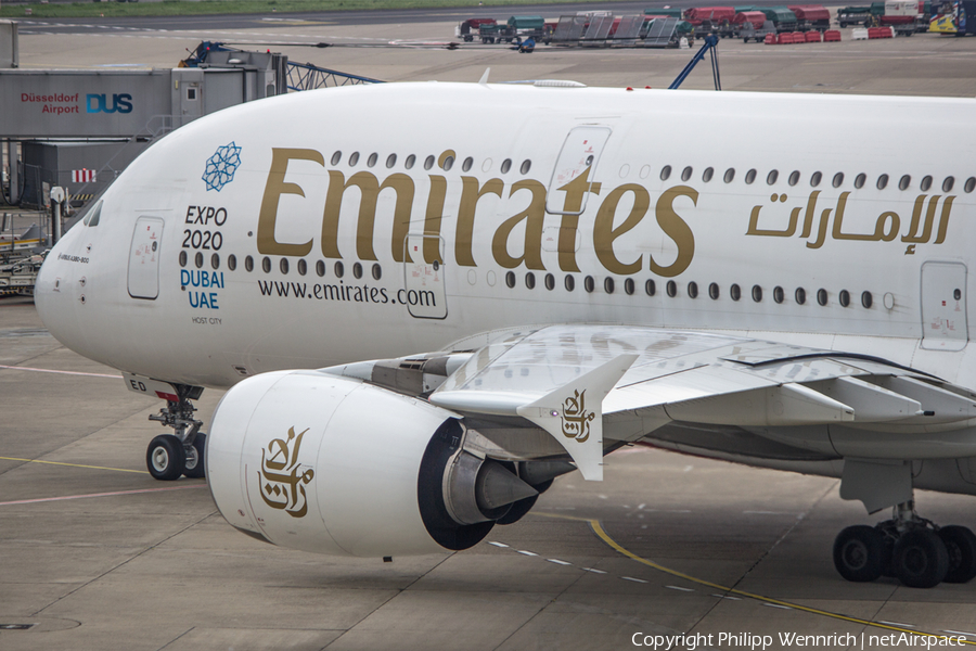 Emirates Airbus A380-861 (A6-EED) | Photo 88954