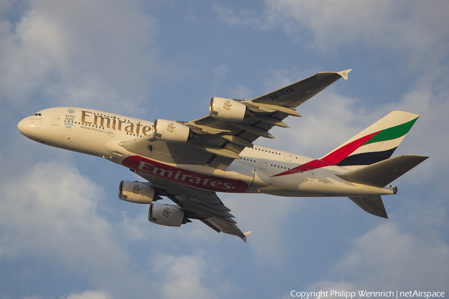 Emirates Airbus A380-861 (A6-EED) | Photo 101140
