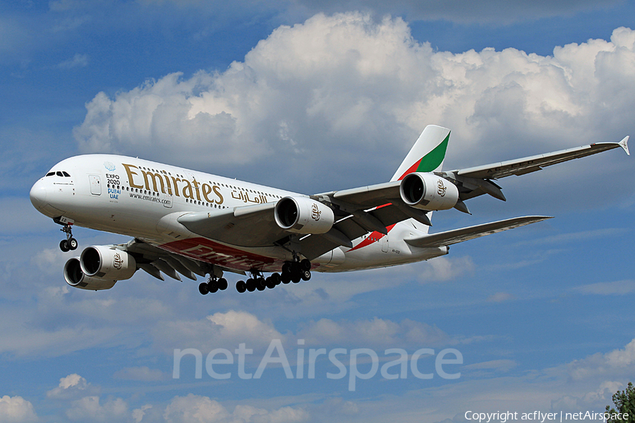 Emirates Airbus A380-861 (A6-EED) | Photo 255459