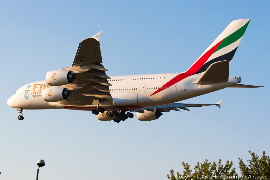 Emirates Airbus A380-861 (A6-EED) | Photo 29035