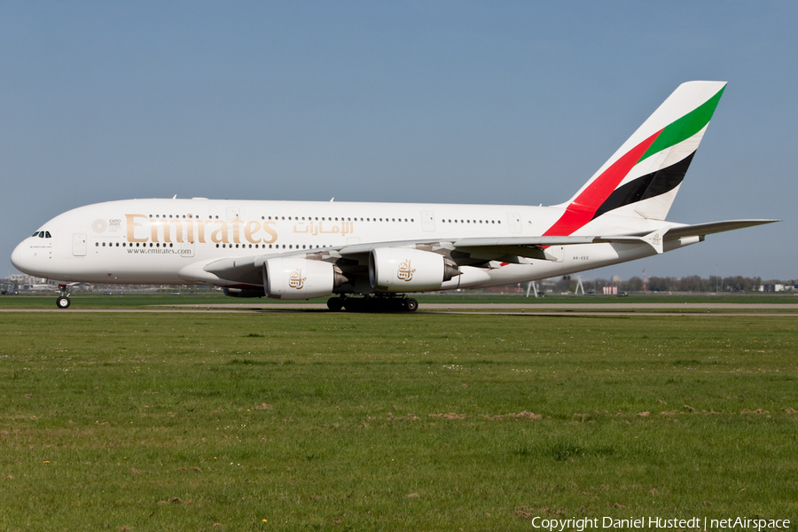 Emirates Airbus A380-861 (A6-EEE) | Photo 426085