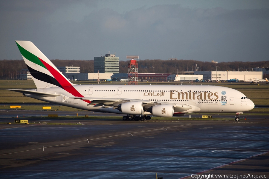 Emirates Airbus A380-861 (A6-EEE) | Photo 426513