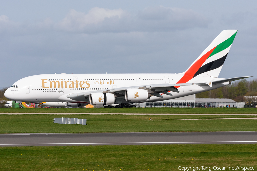 Emirates Airbus A380-861 (A6-EEE) | Photo 470446