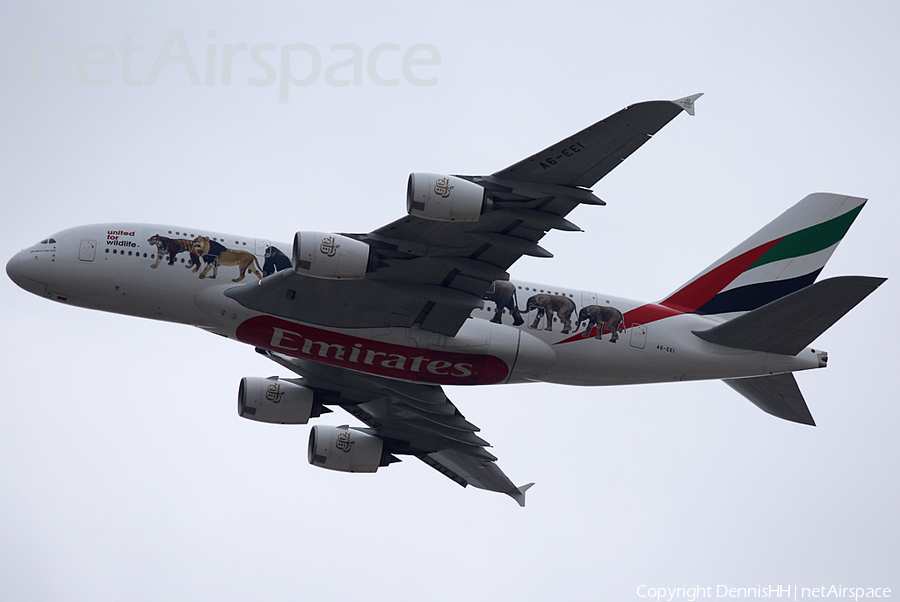 Emirates Airbus A380-861 (A6-EEI) | Photo 388873