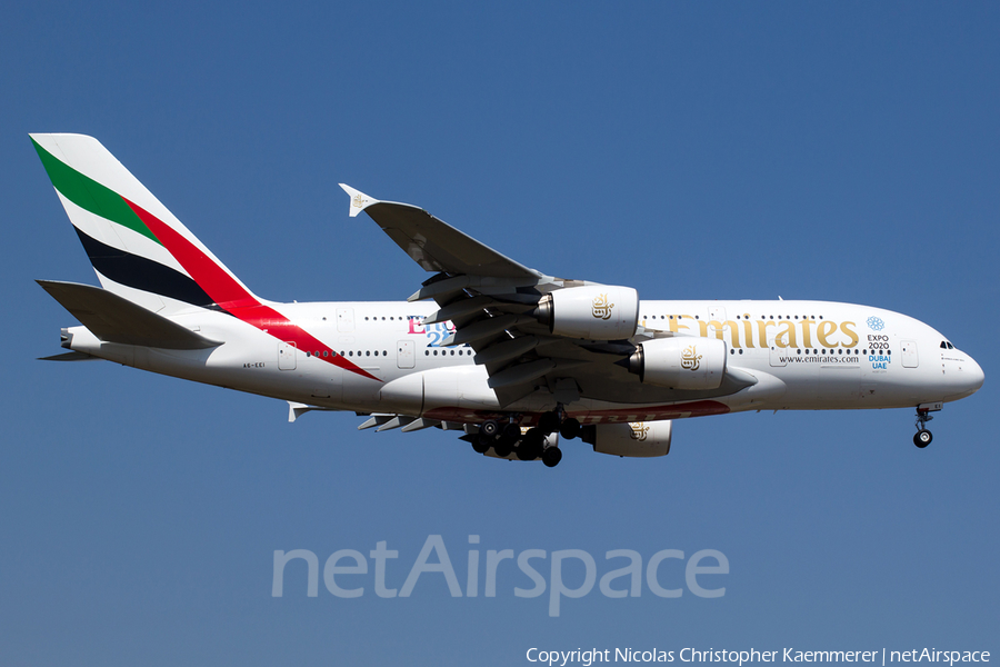 Emirates Airbus A380-861 (A6-EEI) | Photo 161125
