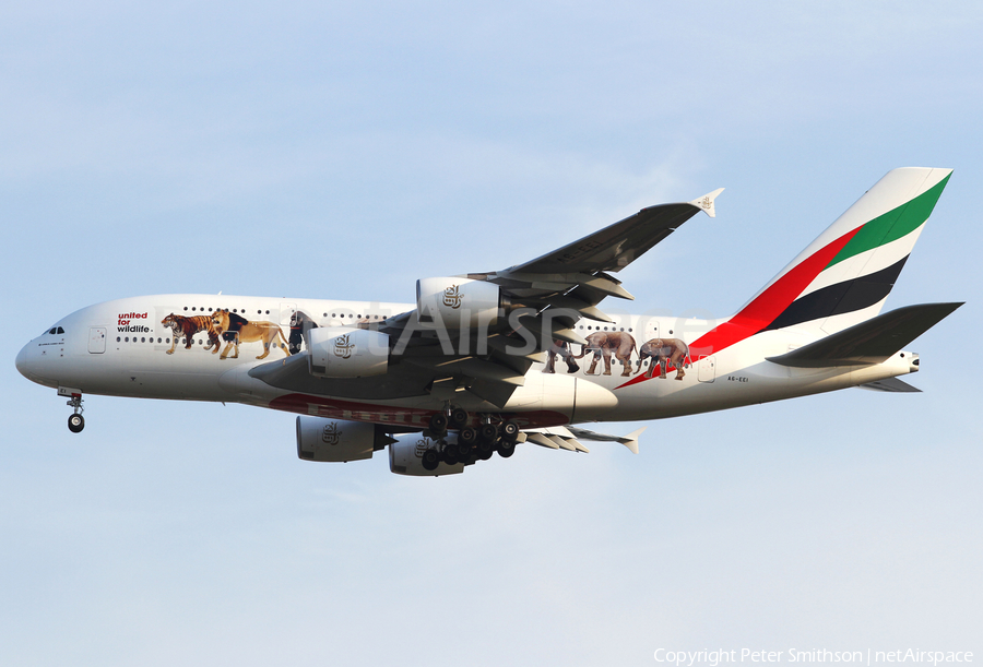 Emirates Airbus A380-861 (A6-EEI) | Photo 225618