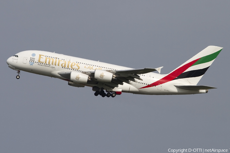 Emirates Airbus A380-861 (A6-EEJ) | Photo 438217