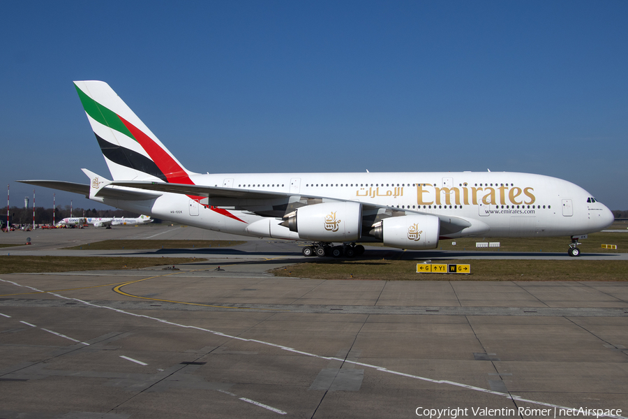 Emirates Airbus A380-861 (A6-EEK) | Photo 500950
