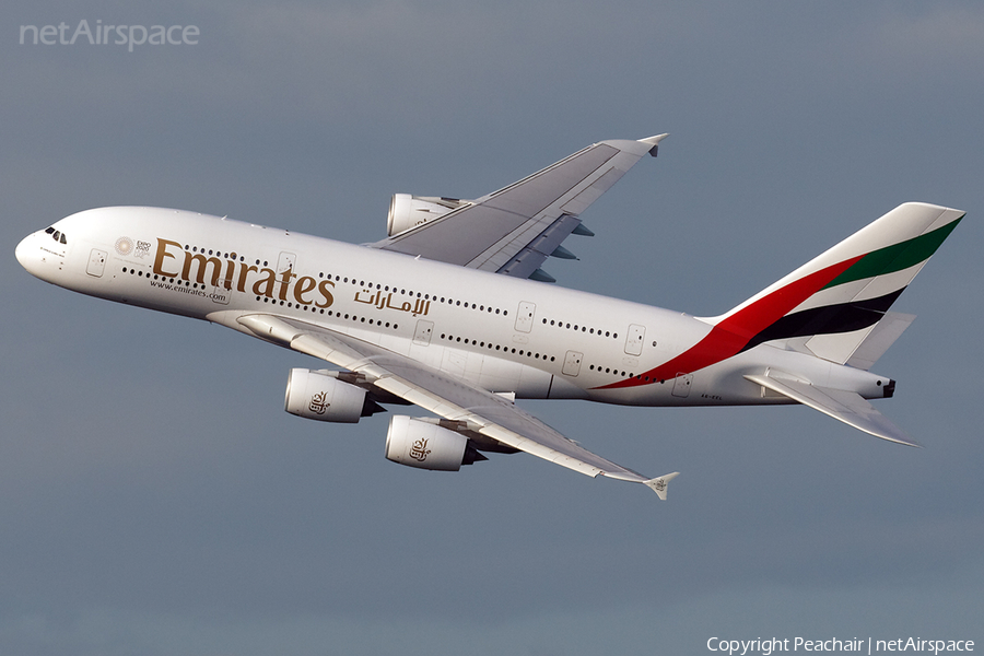 Emirates Airbus A380-861 (A6-EEL) | Photo 189791