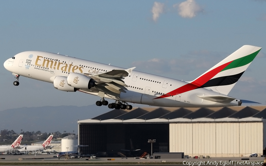 Emirates Airbus A380-861 (A6-EEL) | Photo 364930