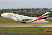 Emirates Airbus A380-861 (A6-EEM) at  Dusseldorf - International, Germany