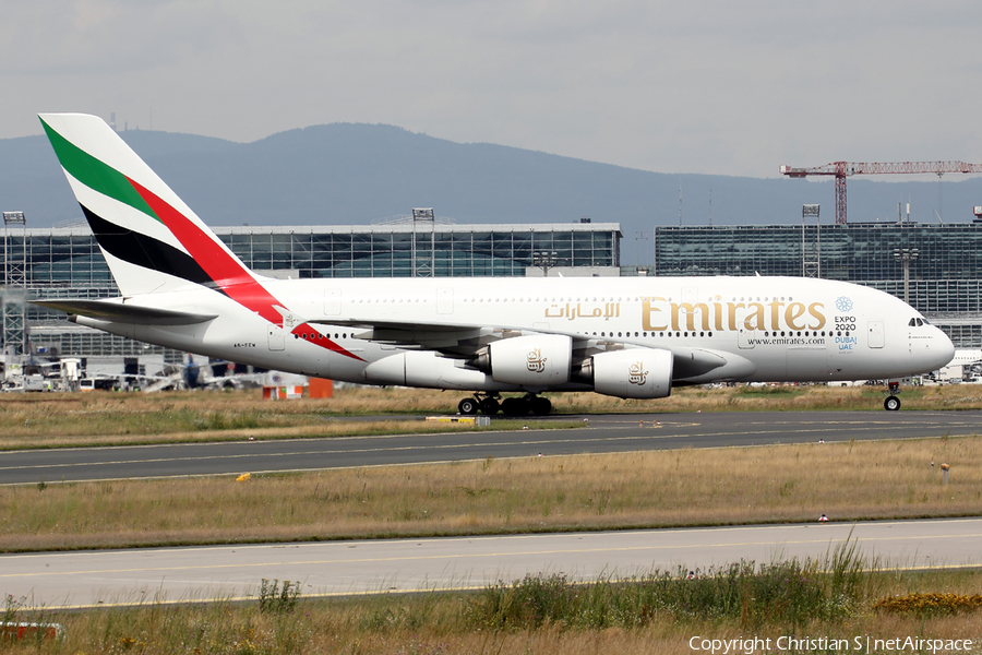 Emirates Airbus A380-861 (A6-EEM) | Photo 115356
