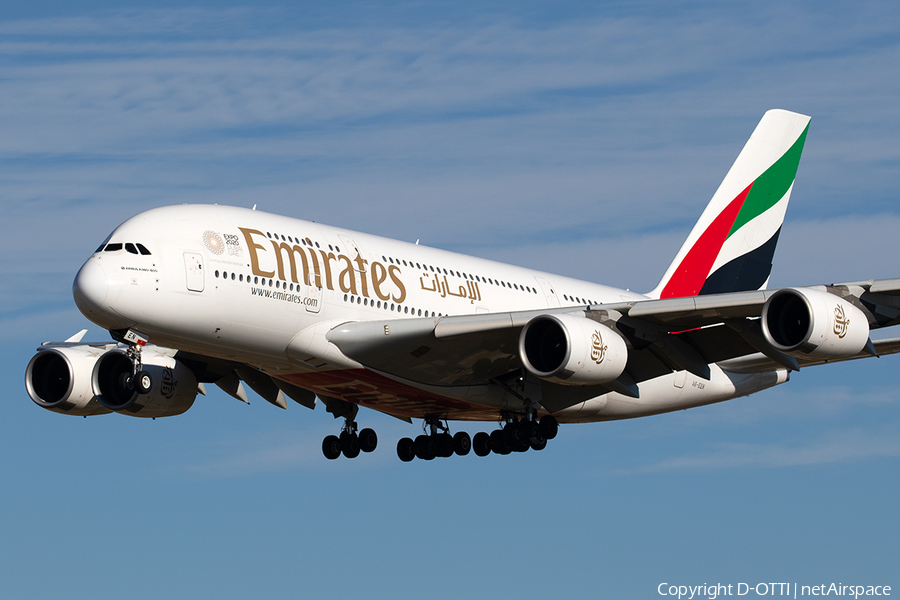 Emirates Airbus A380-861 (A6-EEN) | Photo 292189