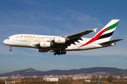 Emirates Airbus A380-861 (A6-EEN) at  Barcelona - El Prat, Spain