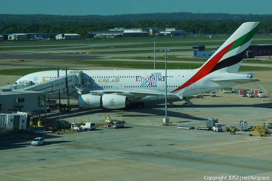 Emirates Airbus A380-861 (A6-EEN) | Photo 77517