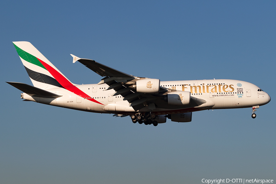 Emirates Airbus A380-861 (A6-EEN) | Photo 142121