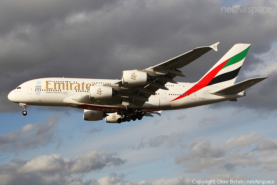 Emirates Airbus A380-861 (A6-EEN) | Photo 41582